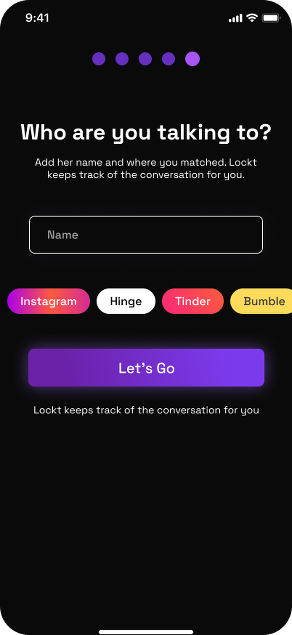 Lockt setup — who are you talking to